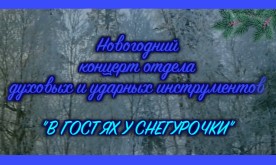 Новогодний концерт учащихся отдела духовых и ударных инструментов