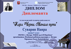 VII Московский технический конкурс "Карл Черни.Начало пути"